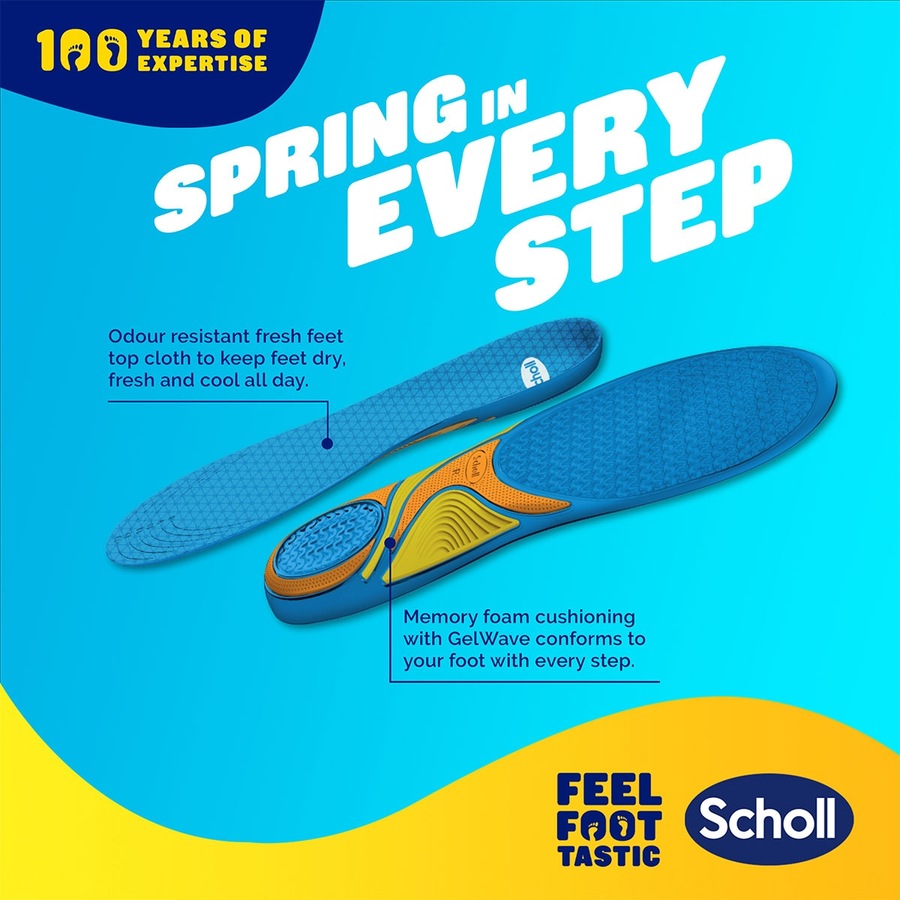 Scholl Gel Activ Casual Insoles Large 1 Pair