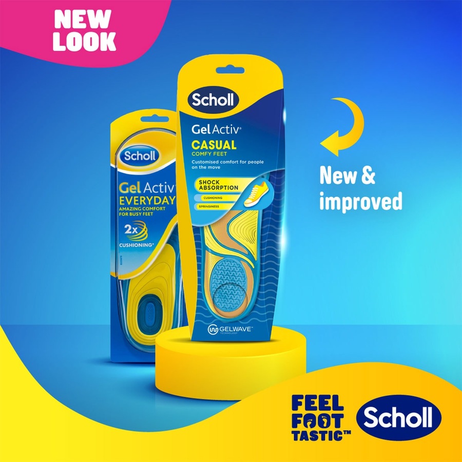 Scholl Gel Activ Casual Insoles Large 1 Pair