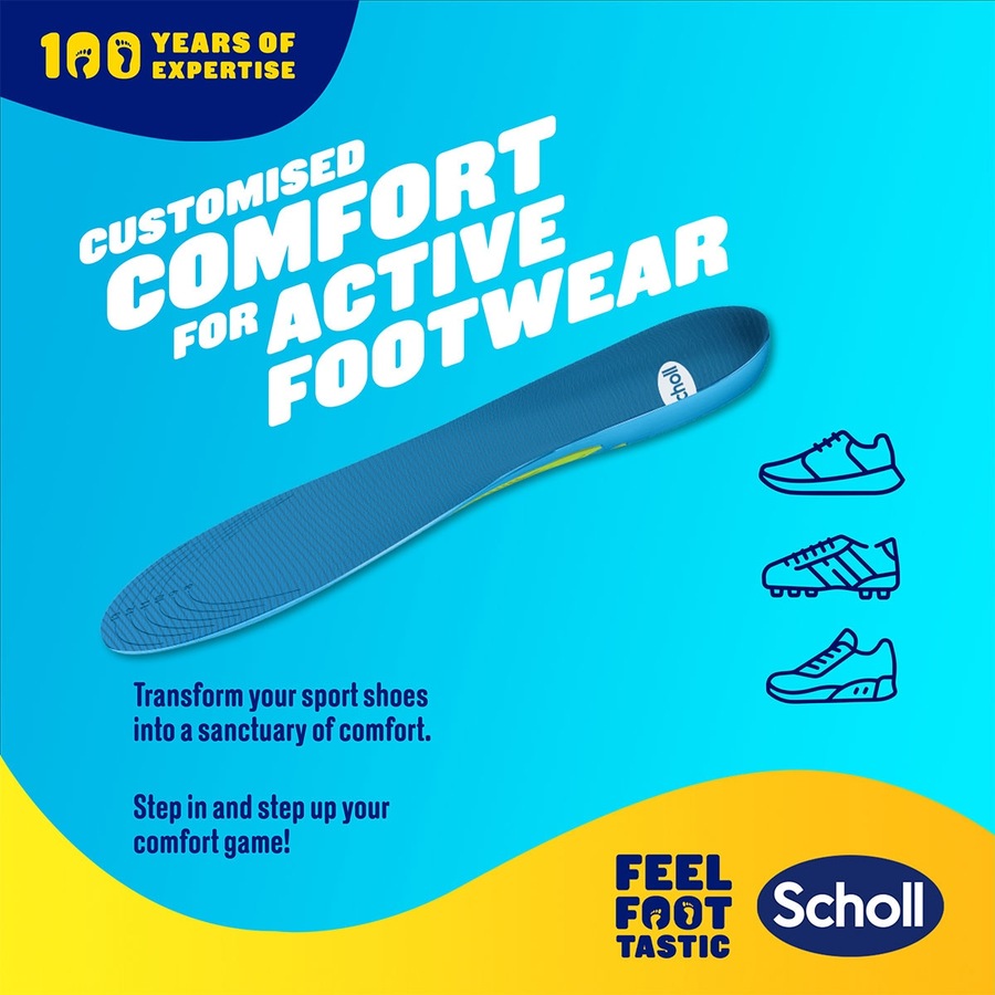 Scholl Gel Activ Sport Insoles Large 1 Pair