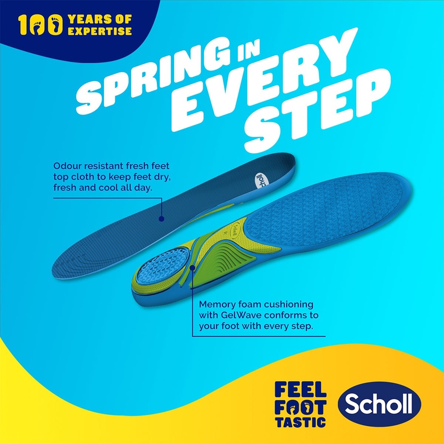Scholl Gel Activ Sport Insoles Large 1 Pair
