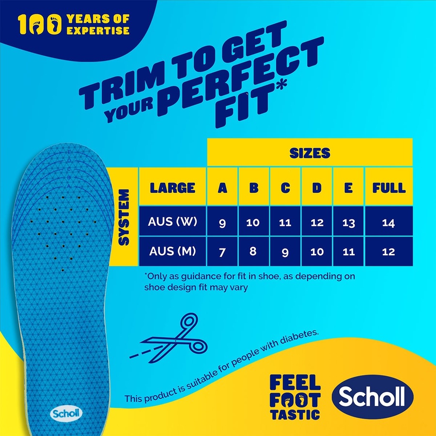Scholl Gel Activ Sport Insoles Large 1 Pair