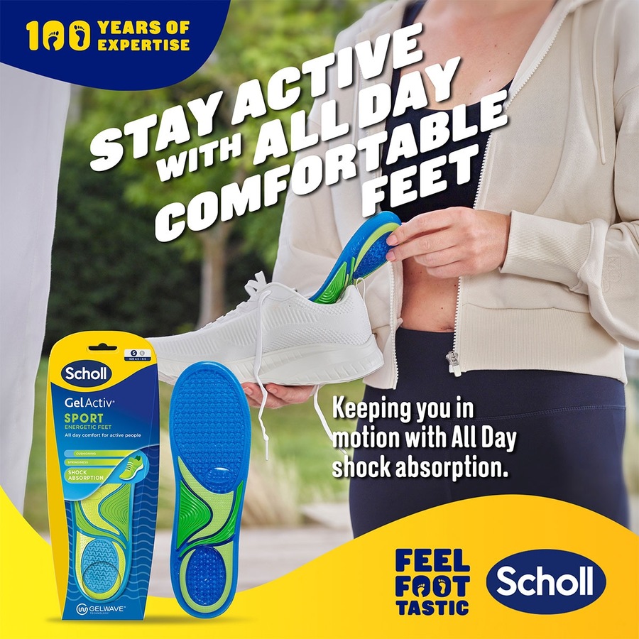 Scholl Gel Activ Sport Insoles Small 1 Pair