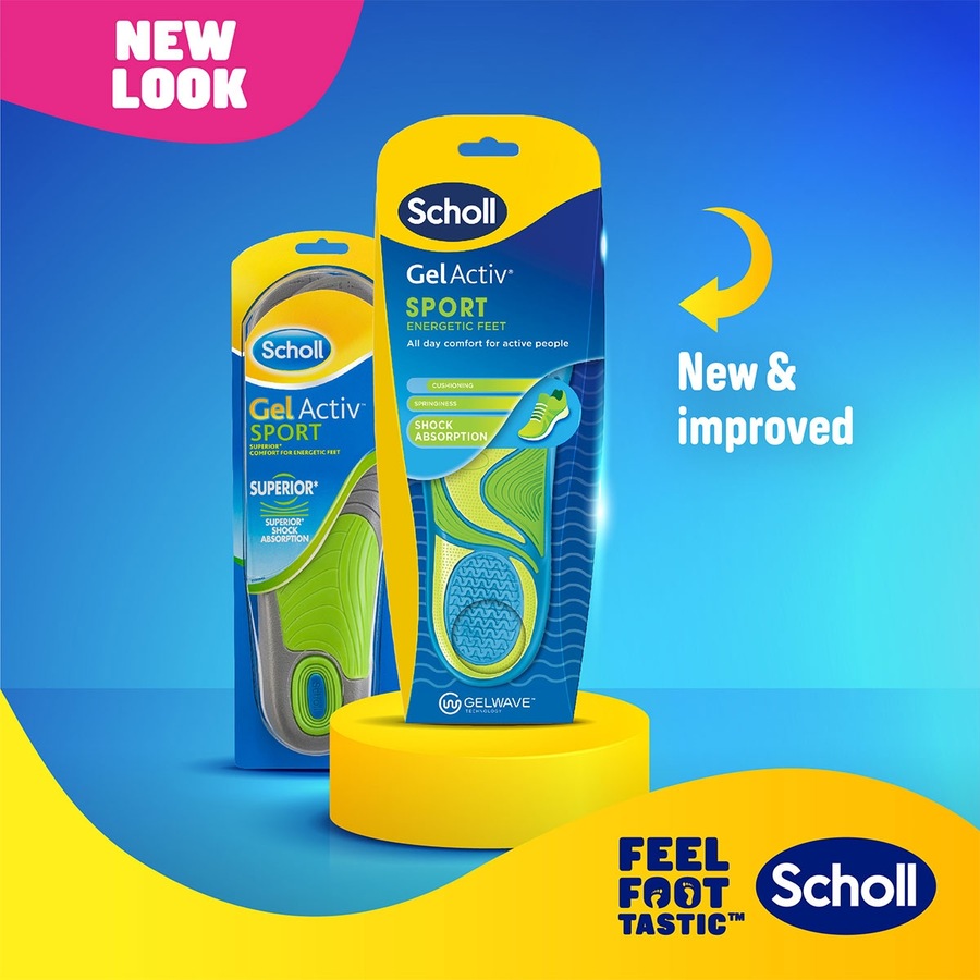 Scholl Gel Activ Sport Insoles Small 1 Pair