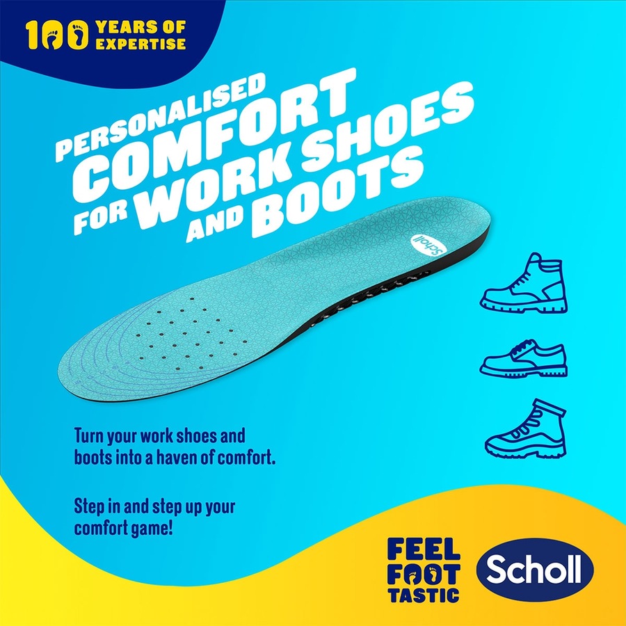 Scholl Gel Activ Work & Boot Insoles Small 1 Pair