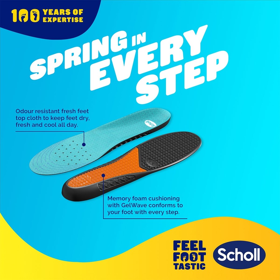 Scholl Gel Activ Work & Boot Insoles Small 1 Pair