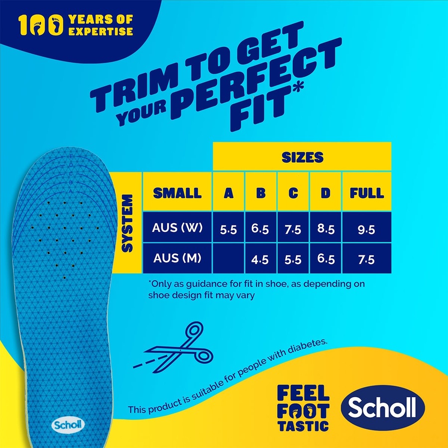 Scholl Gel Activ Work & Boot Insoles Small 1 Pair