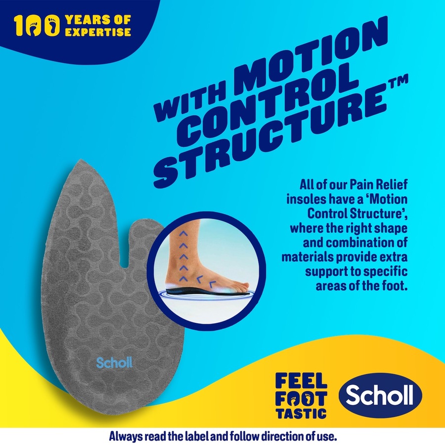 Scholl In-balance Heel Pain Relief Orthotic Insole Large 1 Pair