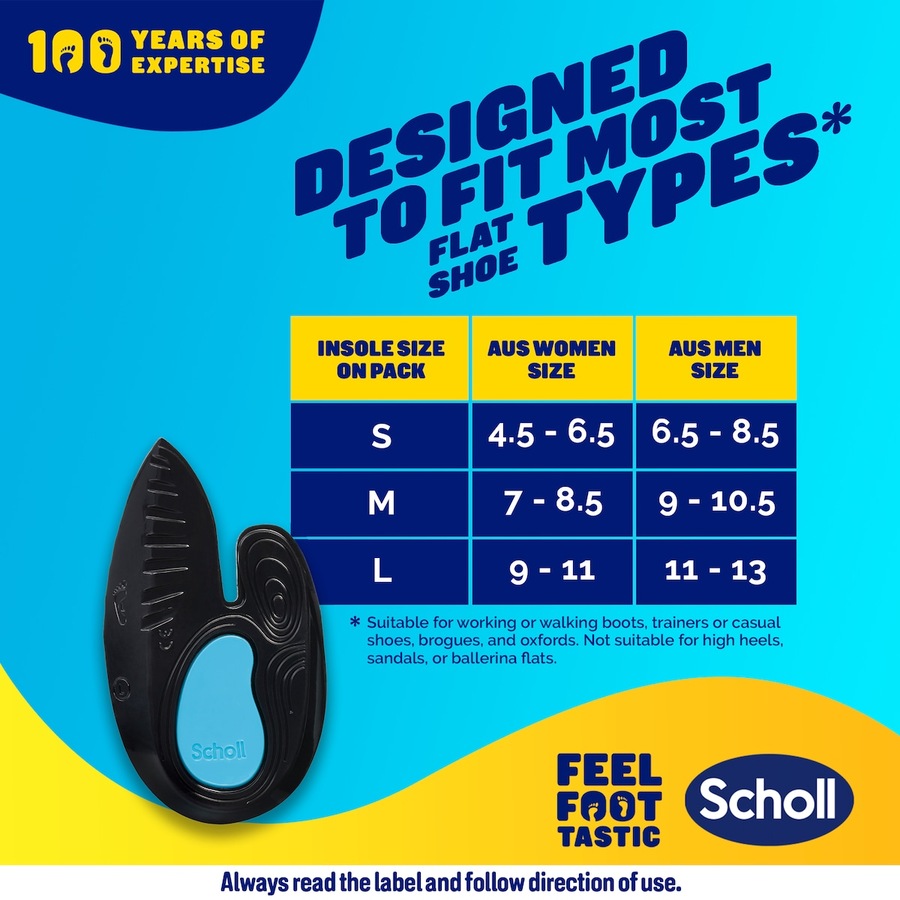 Scholl In-balance Heel Pain Relief Orthotic Insole Large 1 Pair