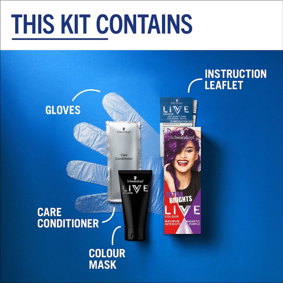 Schwarzkopf Live Colour Ultra Brights Magnetic Purple 75ml
