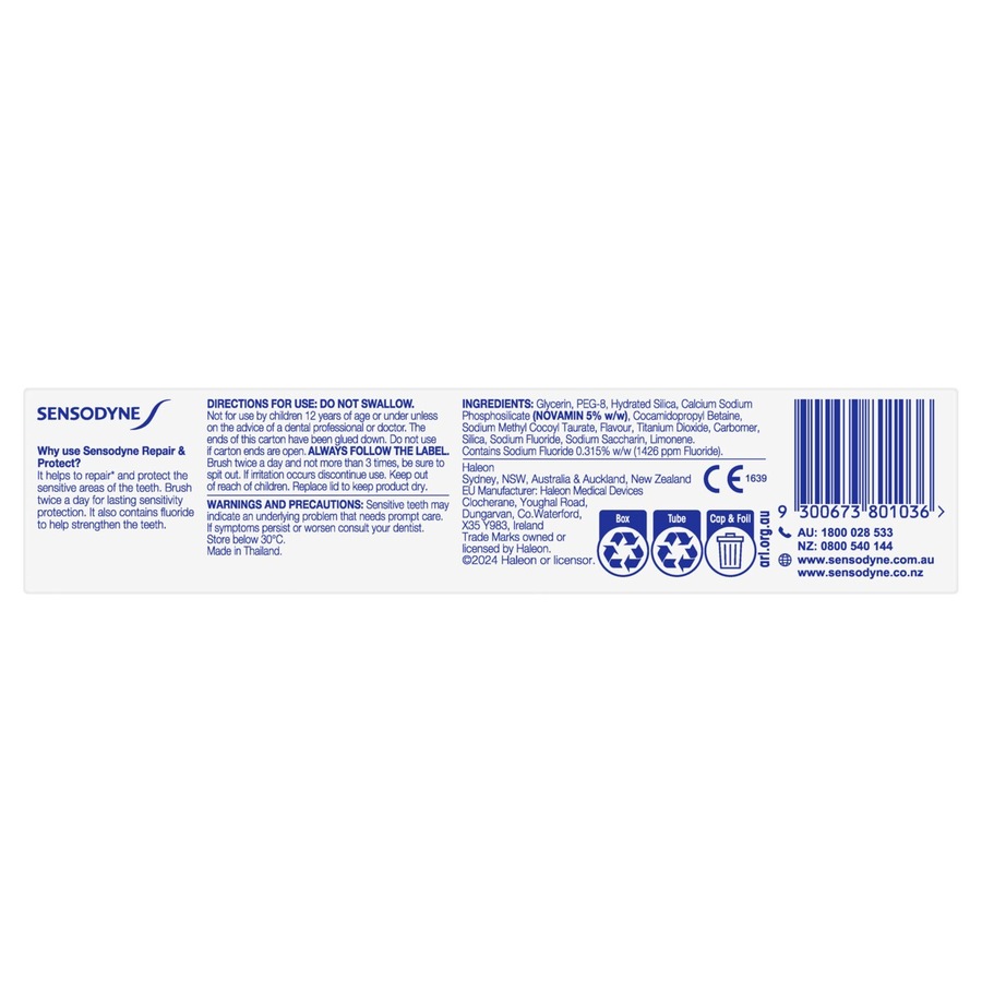 Sensodyne Repair & Protect Toothpaste 100g