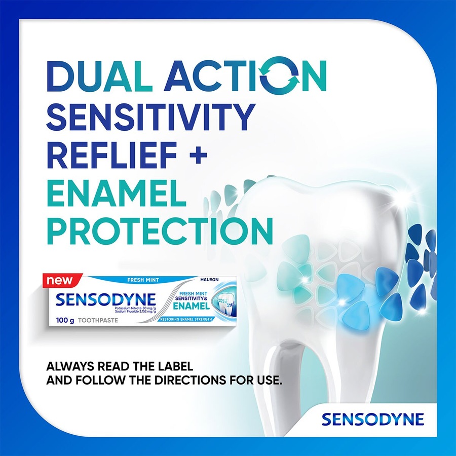 Sensodyne Sensitivity & Enamel Toothpaste Fresh Mint 100g