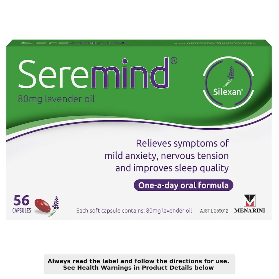 Seremind Lavender Oil 80mg 56 Capsules