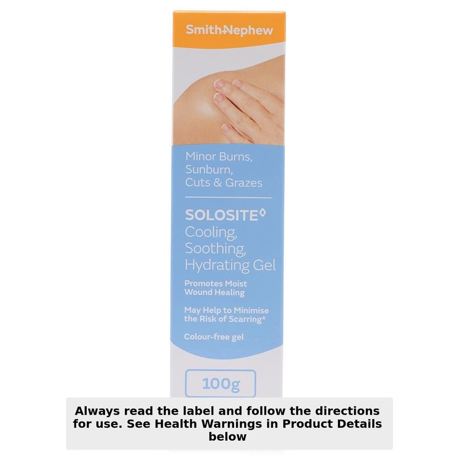 Solosite Soothing Hydrating Healing Wound Gel 100g