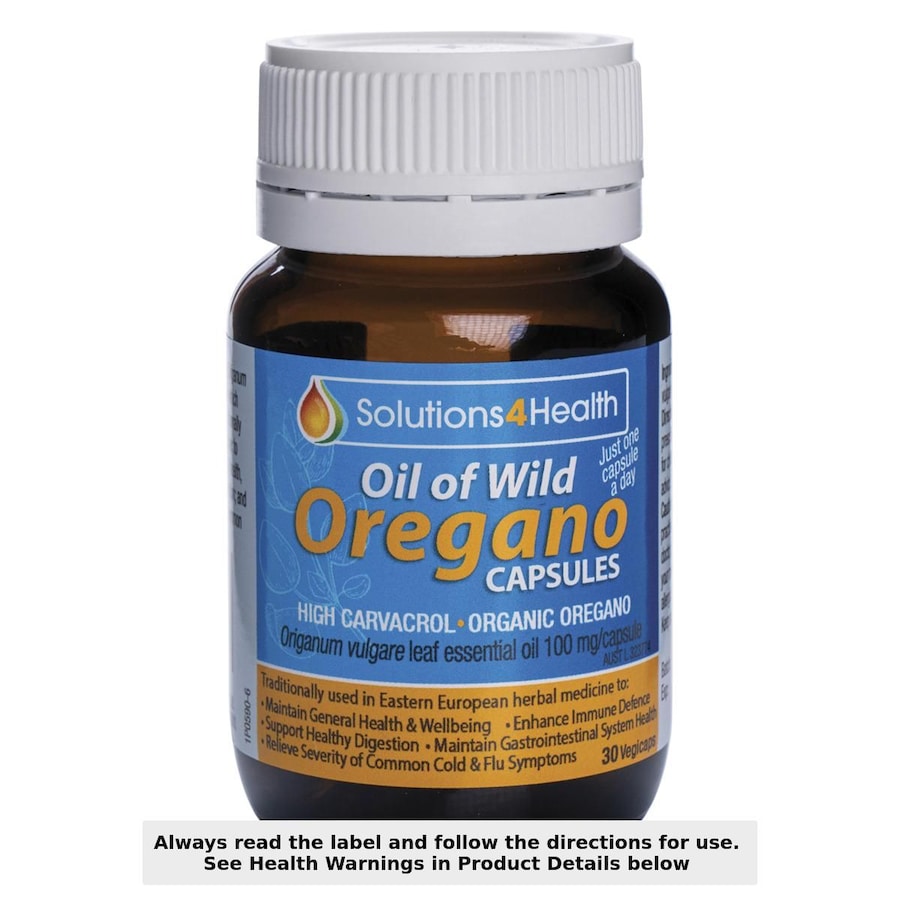 Solution4Health Wild Oregano Oil Capsules 30 Pack