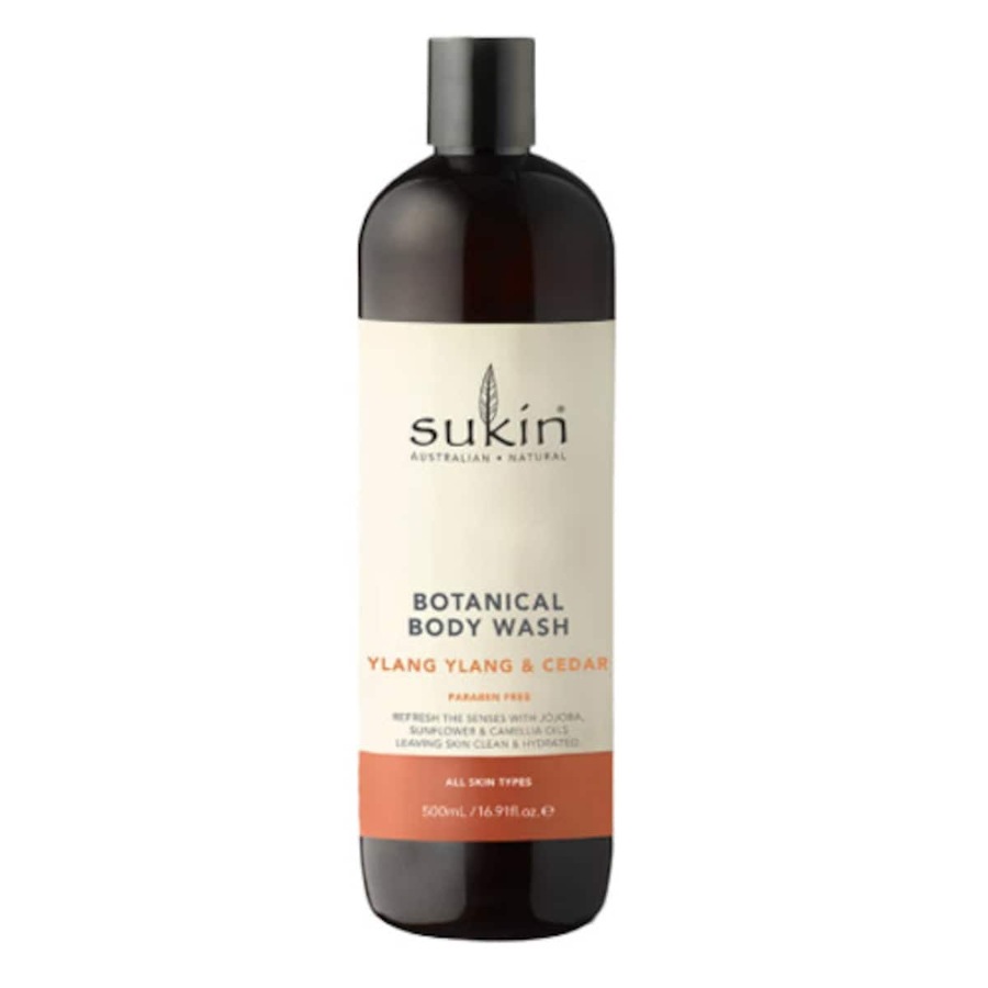 Sukin Botanical Body Wash Ylang Ylang & Cedar 500ml