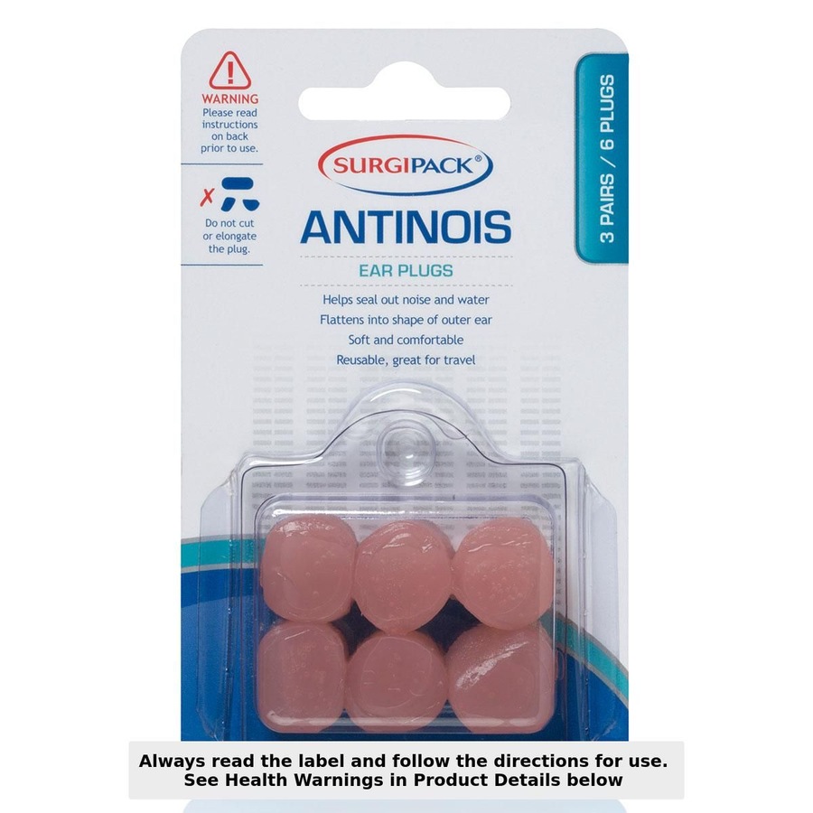 Surgipack Antinois Ear Plugs 3 Pairs