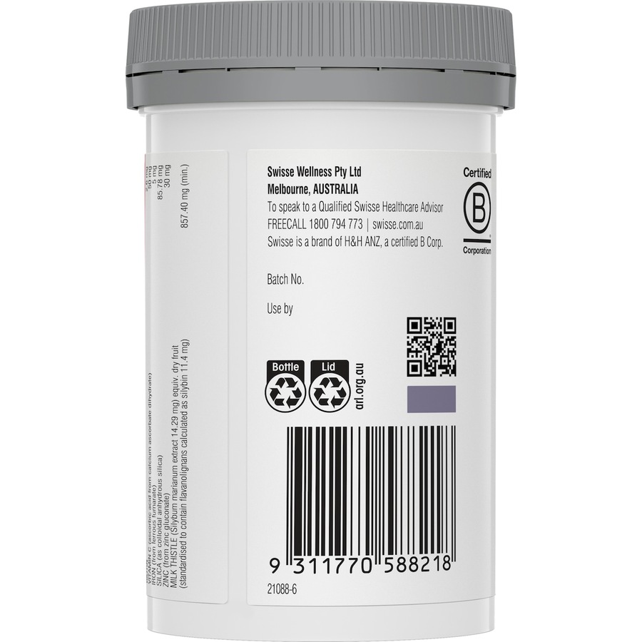 Swisse Beauty Hair Skin Nails+ 100 Tablets