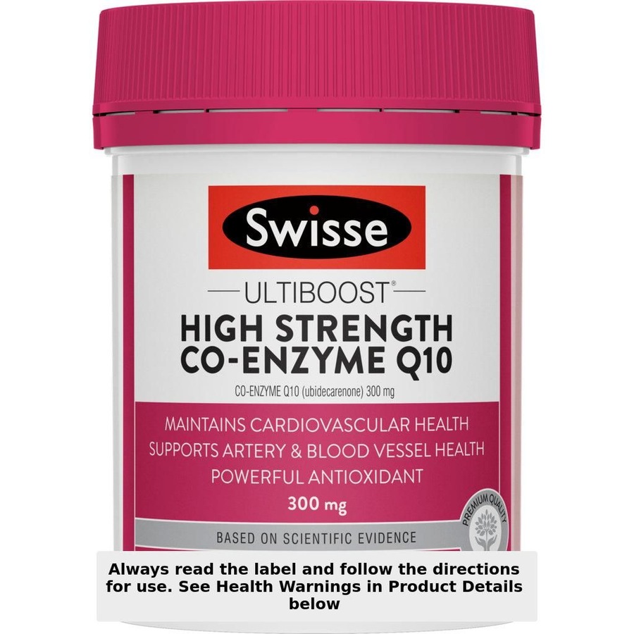 Swisse Ultiboost High Strength Co Enzyme Q10 300mg - 90 Capsules
