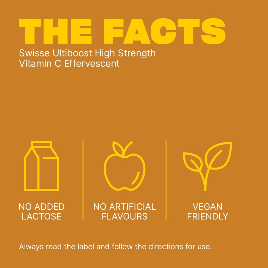 Swisse Ultiboost High Strength Vitamin C 60 Effervescent Tablets