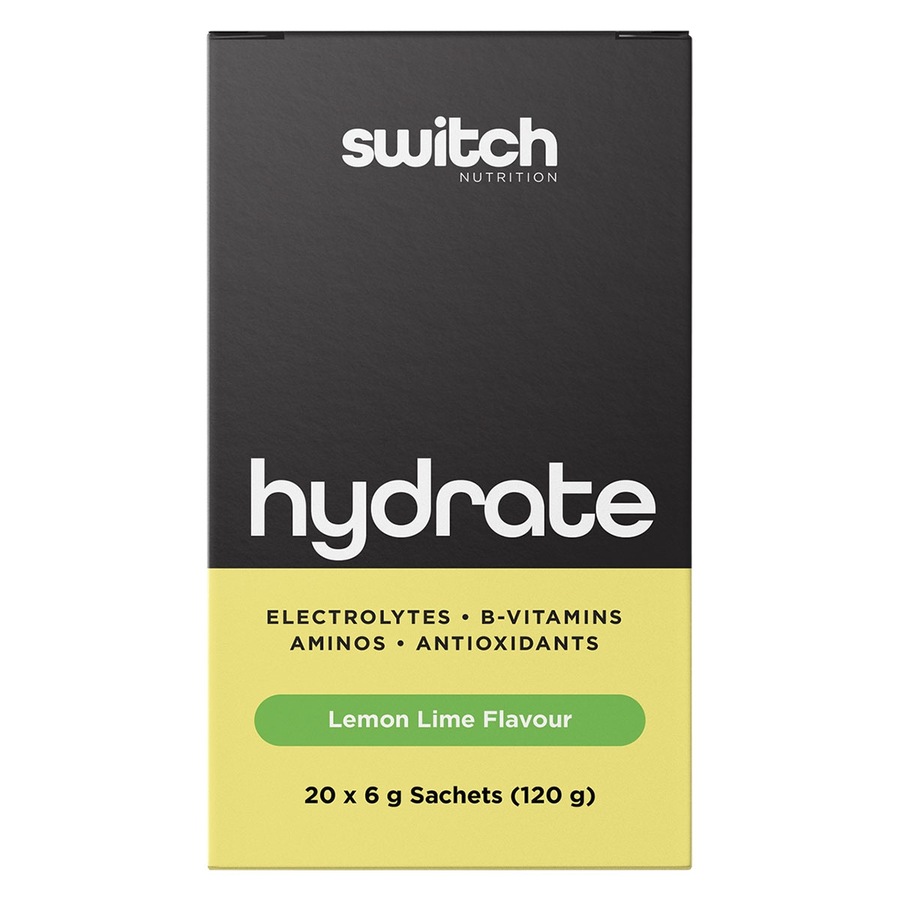 Switch Nutrition Hydrate Electrolytes Lemon Lime 20 x 6g Sachets