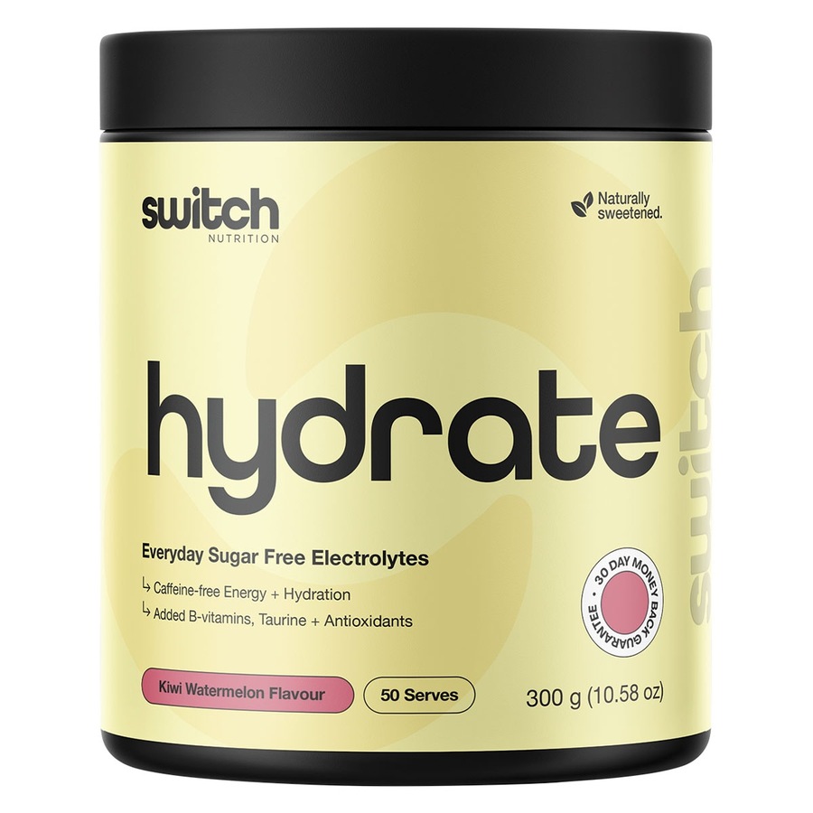 Switch Nutrition Hydrate Sugar Free Electrolytes Kiwi Watermelon 300g