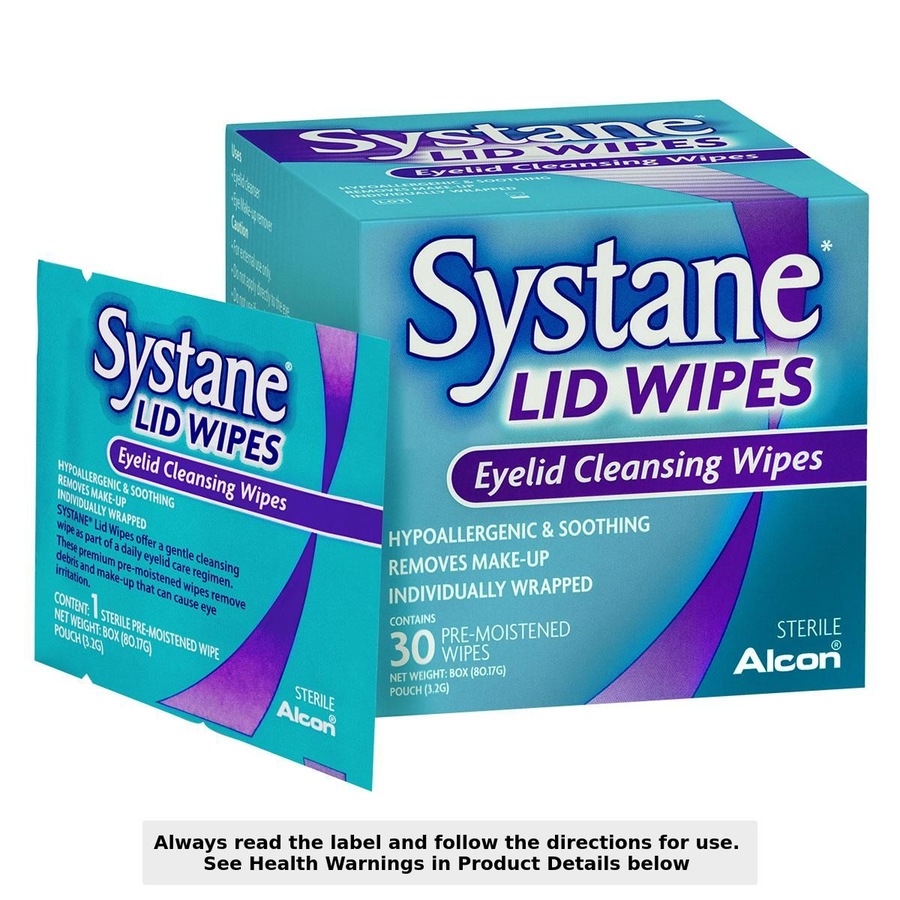 Systane Lid Wipes Eyelid Cleansing Wipes 30 Pack