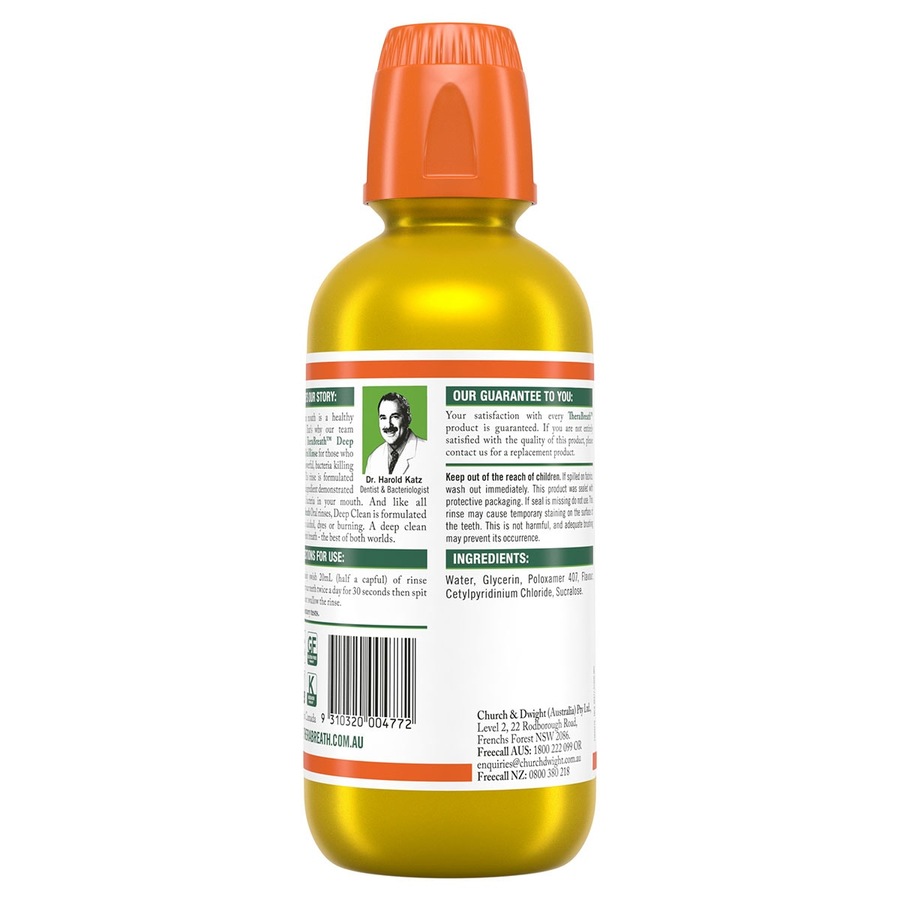 Therabreath Deep Clean Oral Rinse 473mL