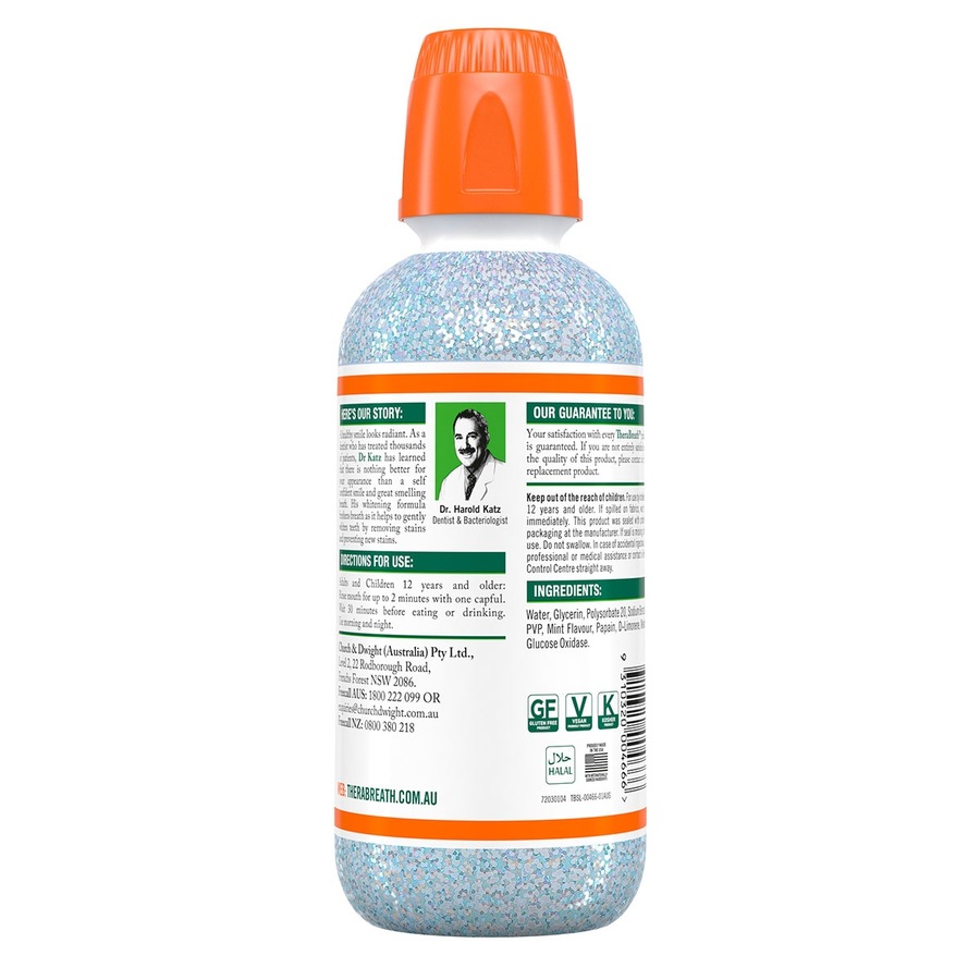 Therabreath Whitening Fresh Breath Oral Rinse 473mL