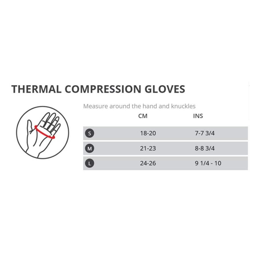 Thermoskin Thermal Compression Gloves Black M 1 Pair