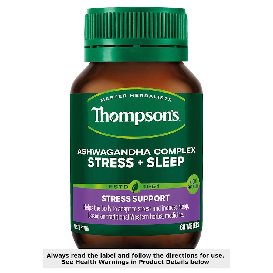 Thompsons Ashwagandha Complex Stress + Sleep 60 Tablets