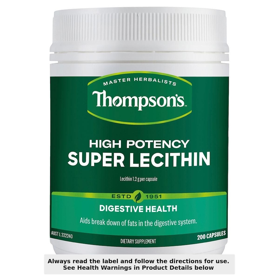 Thompsons Super Lecithin High Potency 200 Capsules