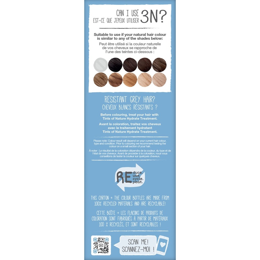 Tints of Nature 3N Natural Dark Brown Permanent Hair Colour 130ml