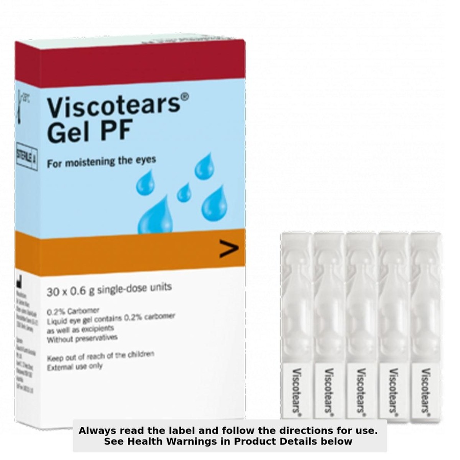 Viscotears Gel PF for Dry Eyes 0.6ml x 30 Vials