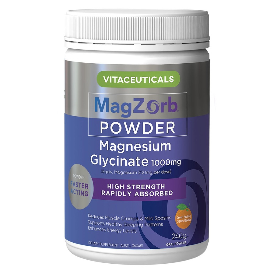 Vitaceuticals MagZorb Magnesium Glycinate 1000mg Powder 240g