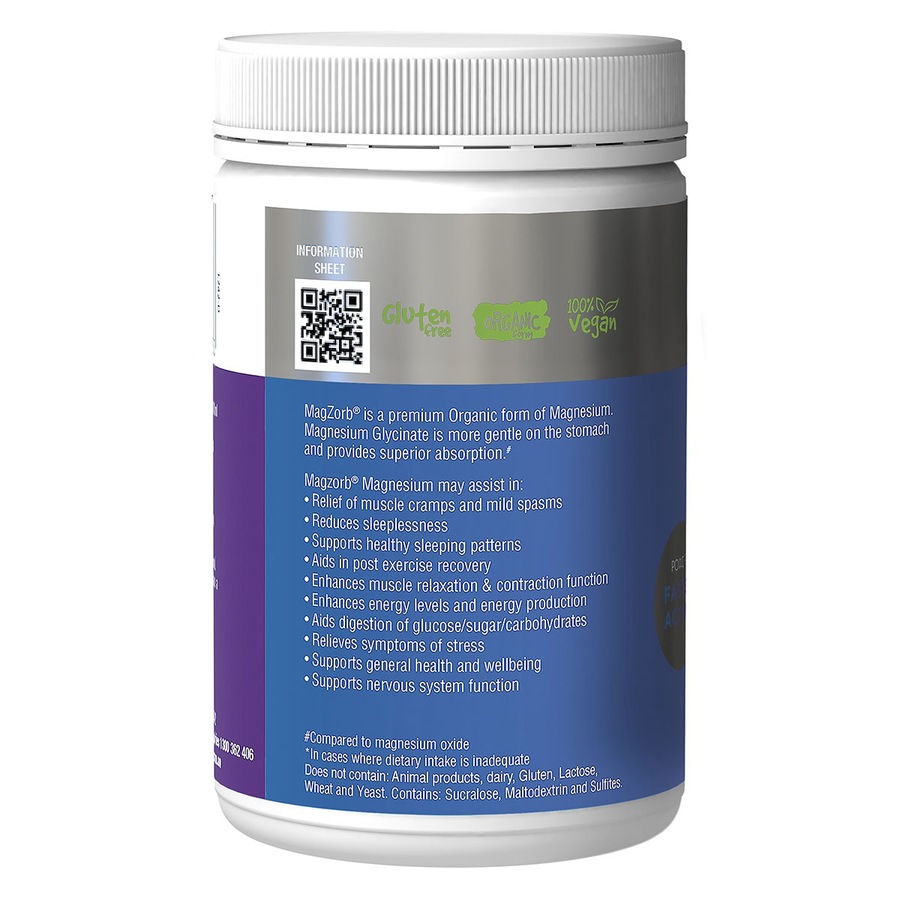 Vitaceuticals MagZorb Magnesium Glycinate 1000mg Powder 240g