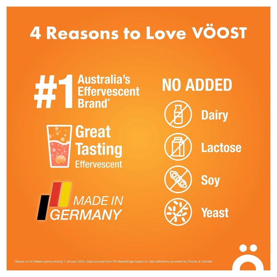 Voost Effervescent Vitamin C 1000mg Tablets 40 Pack