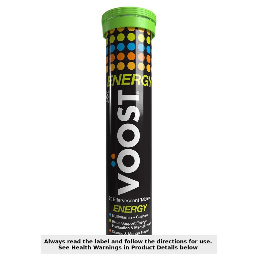 Voost Energy Multivitamin + Guarana 20 Effervescent Tablets