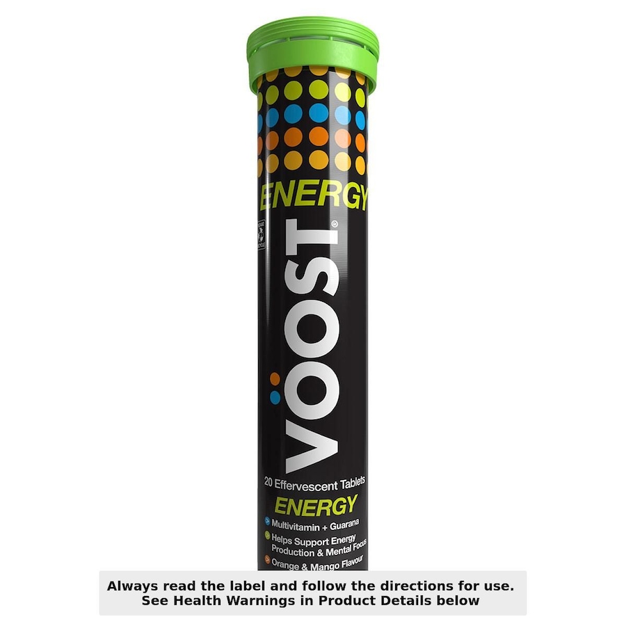 Voost Energy Multivitamin + Guarana 20 Effervescent Tablets