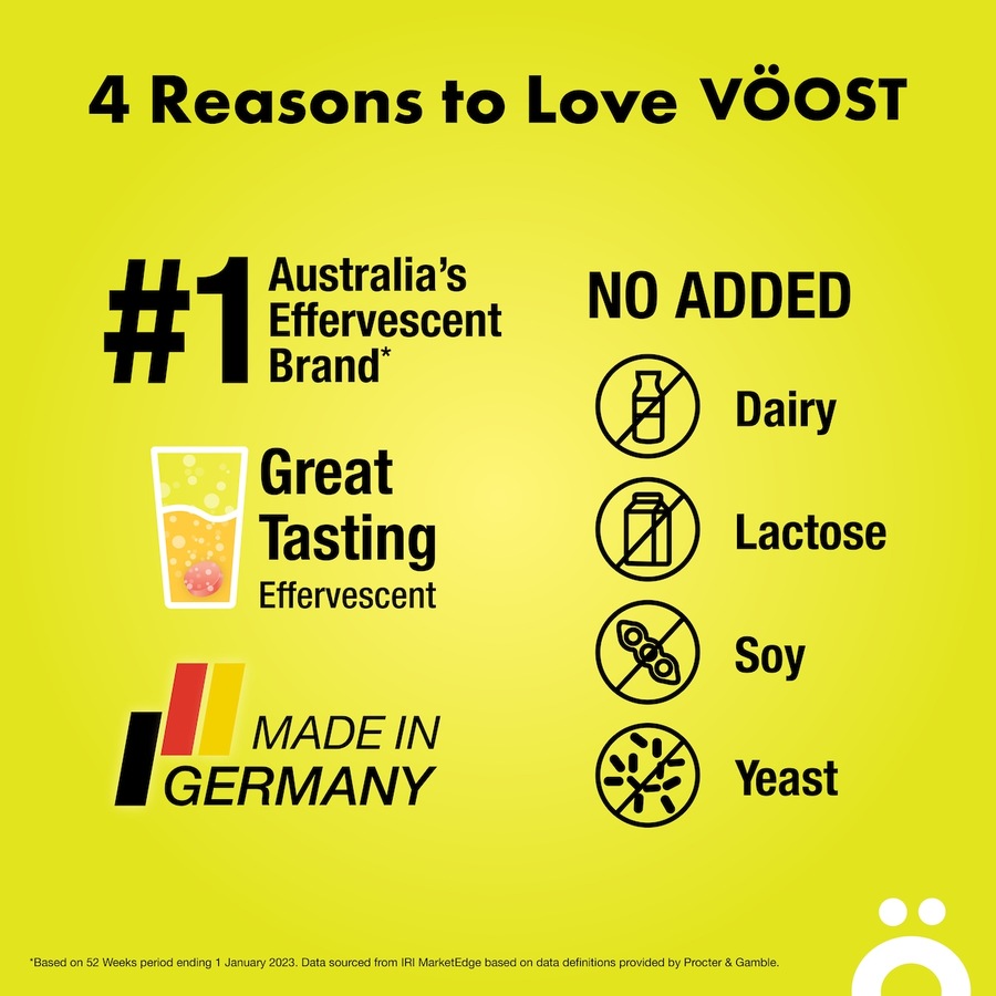 Voost Energy Multivitamin + Guarana 20 Effervescent Tablets
