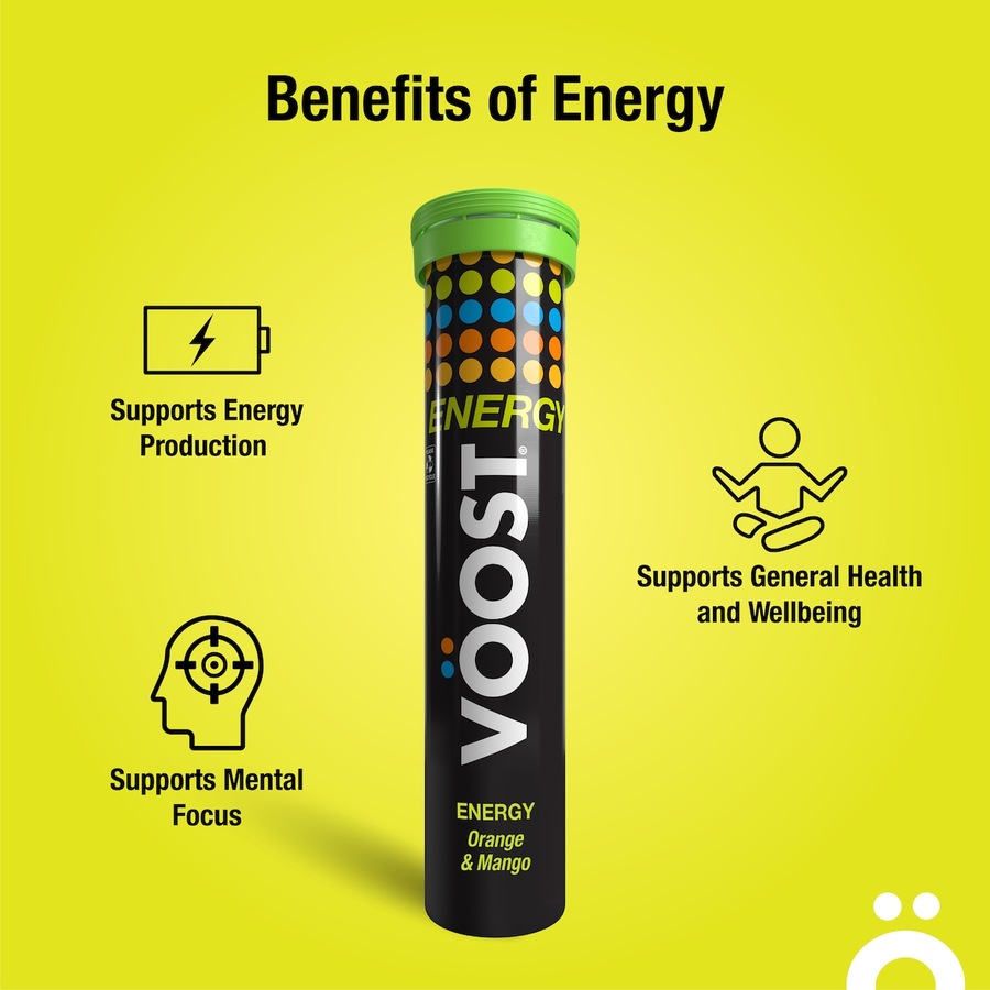 Voost Energy Multivitamin + Guarana 20 Effervescent Tablets