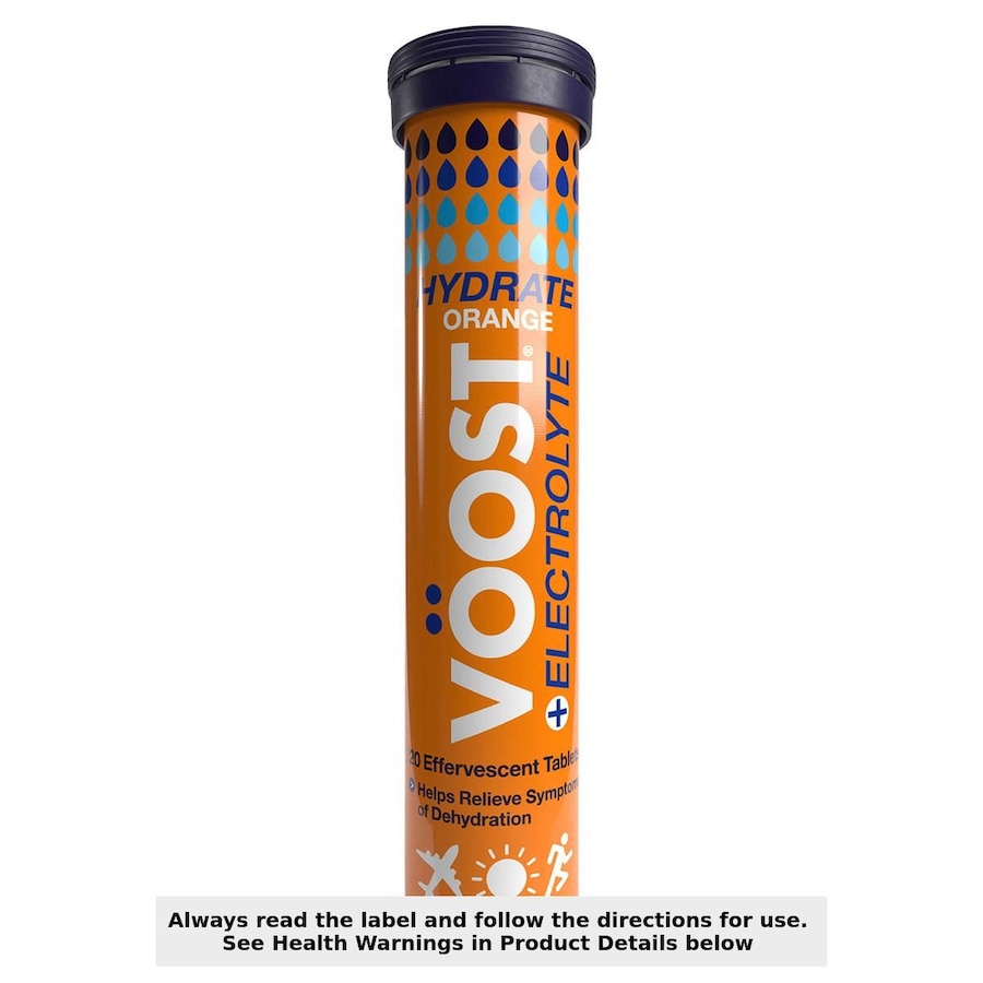 Voost Hydrate Orange Effervescent Tablets 20 Pack