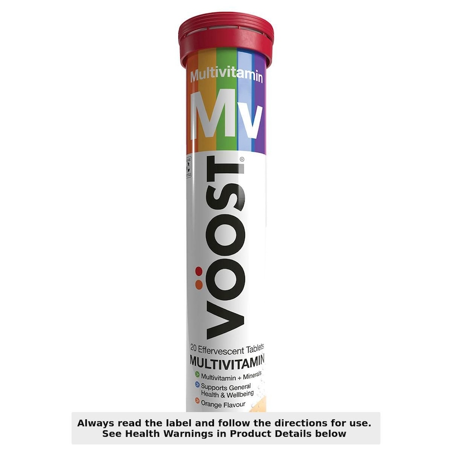 Voost Multivitamin + Minerals Orange Flavour 20 Effervescent Tablets
