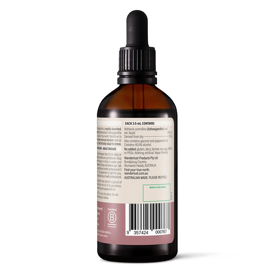 Wanderlust Ashwagandha Drops 140ml
