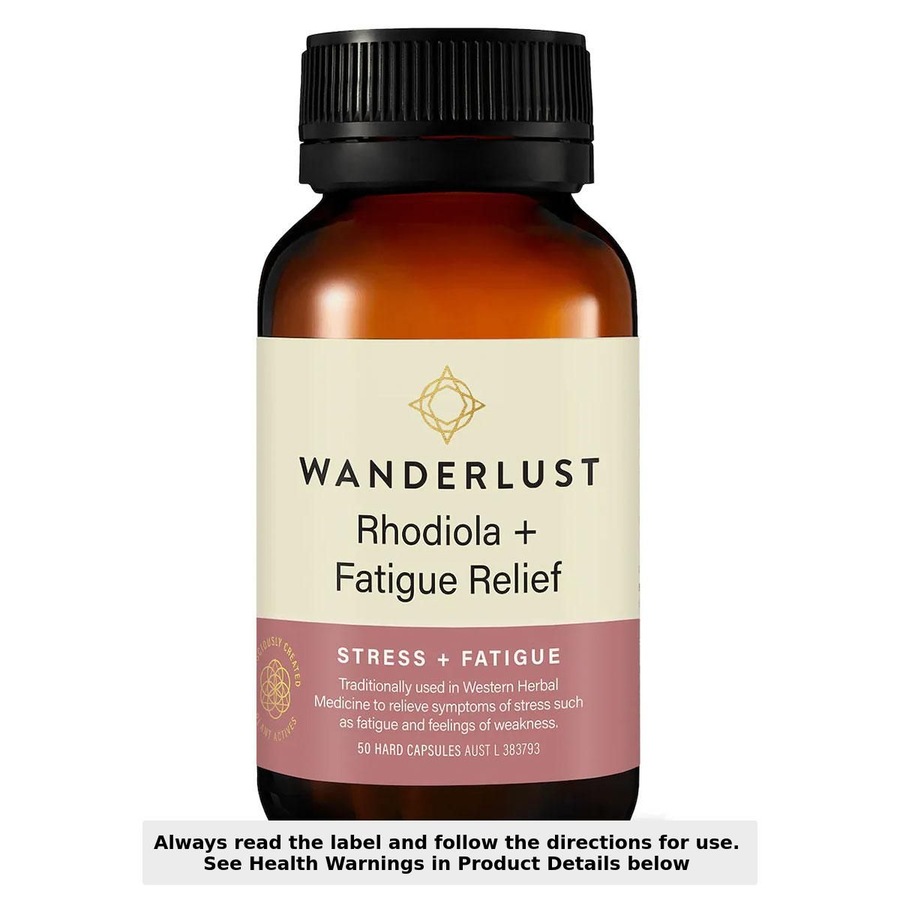 Wanderlust Rhodiola + Fatigue Relief 50 Capsules