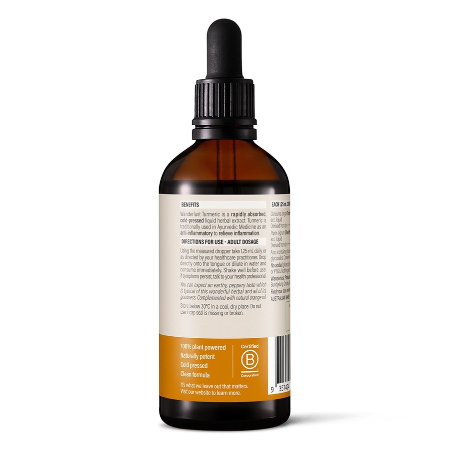 Wanderlust Turmeric Drops 90ml