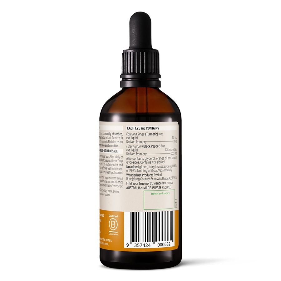 Wanderlust Turmeric Drops 90ml