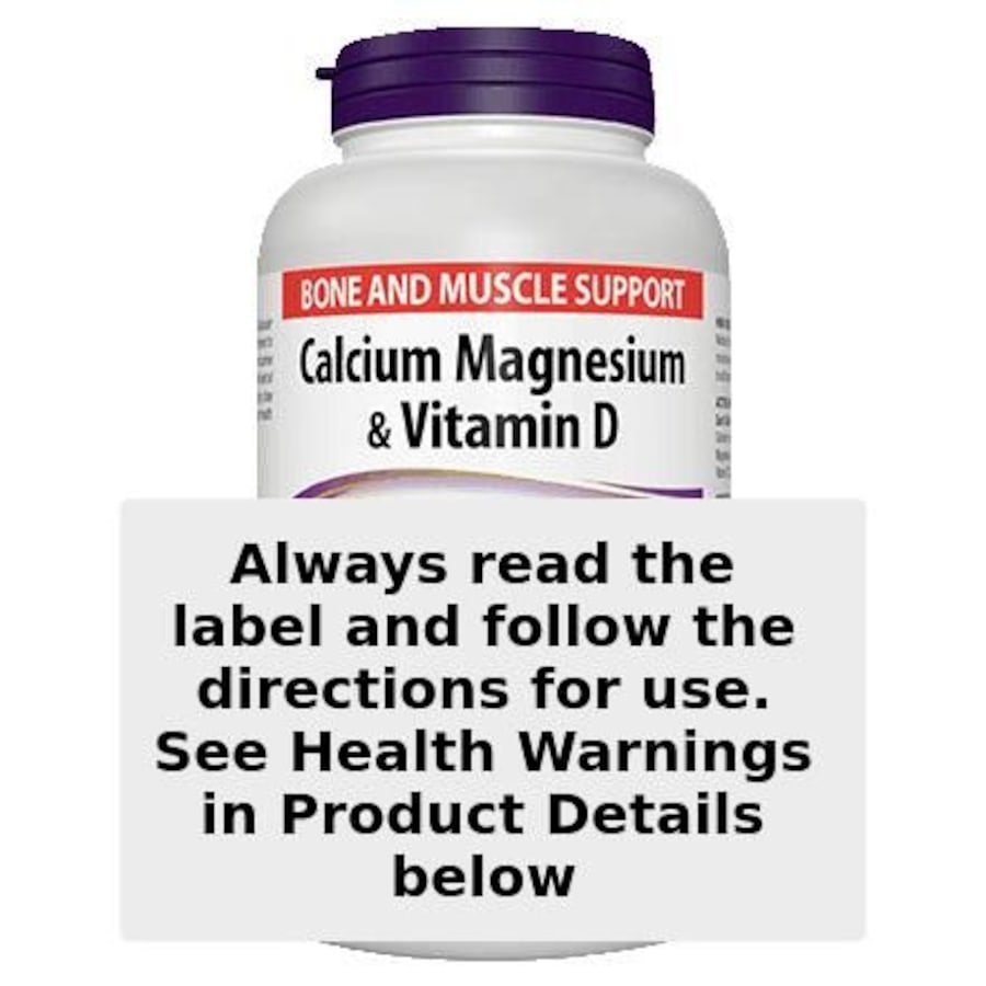 Webber Naturals Calcium Magnesium & Vitamin D 250 Tablets