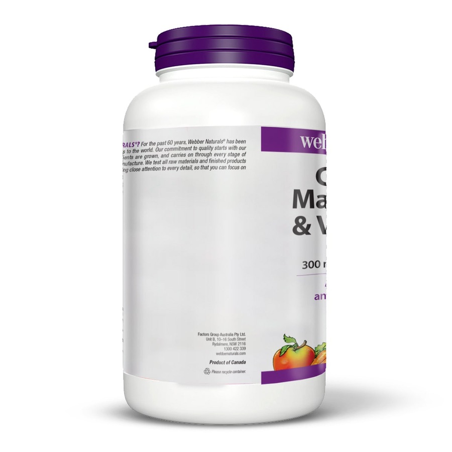Webber Naturals Calcium Magnesium & Vitamin D 250 Tablets