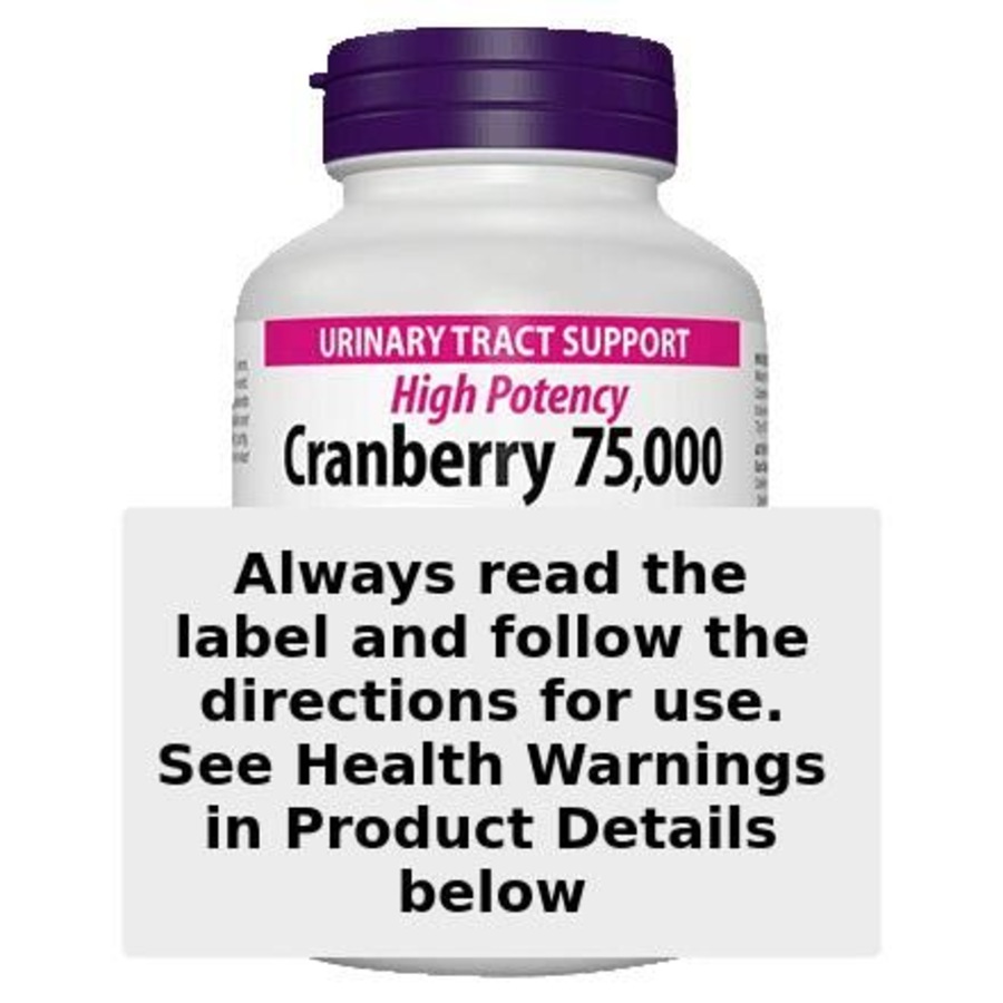 Webber Naturals Cranberry 75000 120 Capsules