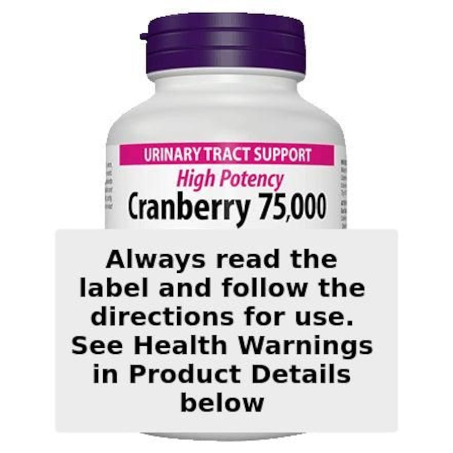 Webber Naturals Cranberry 75000 120 Capsules
